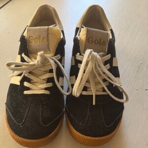 Gola Black and Cream Casual Shoes